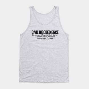 Civil disobedience Tank Top